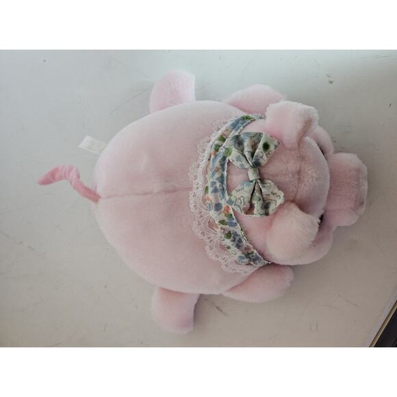 Vintage Stuff Plush Mama Pig And 4 Stuffed Animal Piglets Zippered Tummy Pouch - Picture 12 of 12